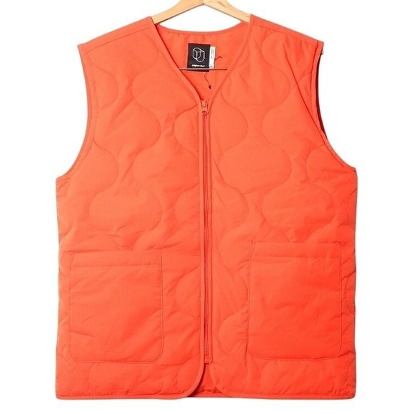 origional use Other - Origional Use NWT XL Orange Quilted Puffer Vest Insulated Gorpcore Streetwear